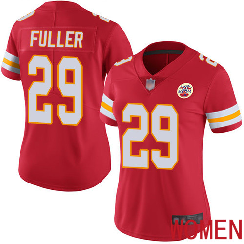 Women Kansas City Chiefs 29 Fuller Kendall Red Team Color Vapor Untouchable Limited Player Football Nike NFL Jersey